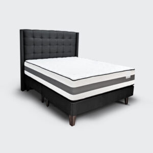 Cama Europea 2 plazas Colosal con Respaldo Premium