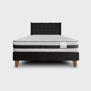 Cama Europea 2 plazas Colosal con Respaldo Premium