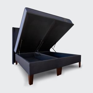 Cama Baúl 2 plazas Athenas con respaldo tubular