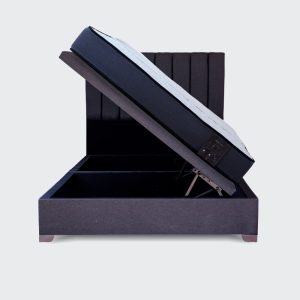 Cama Baúl elite 2 plaza Athenas con respaldo Tubular
