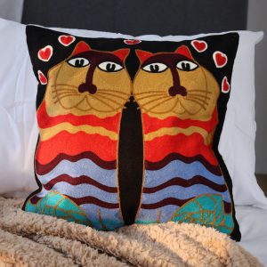 Cojín Decorativo Cat twins 50 x 50 cm