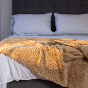 Manta Sherpa Beige 130 x 150 cm
