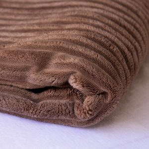 Funda de respaldo Flannel café 1,5 plazas 105x75