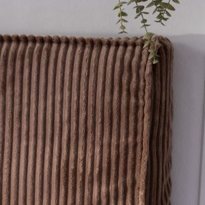 Funda de respaldo Flannel café 1,5 plazas 105x75