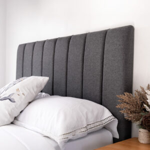 Respaldo de cama King Tubular Gris