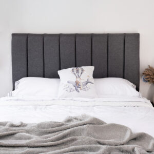 Respaldo de cama King Tubular Gris