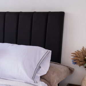 Respaldo de cama 1,5 plazas Tubular Negro