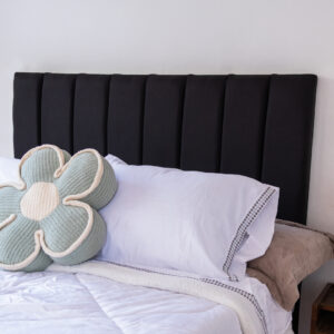 Respaldo de cama 2 plazas Tubular Negro