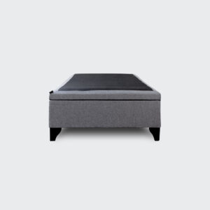 Base baúl 1,5 plaza  apertura horizontal 105x190 gris