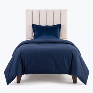 Respaldo de cama 1,5 plazas crudo Tubular con soporte a piso